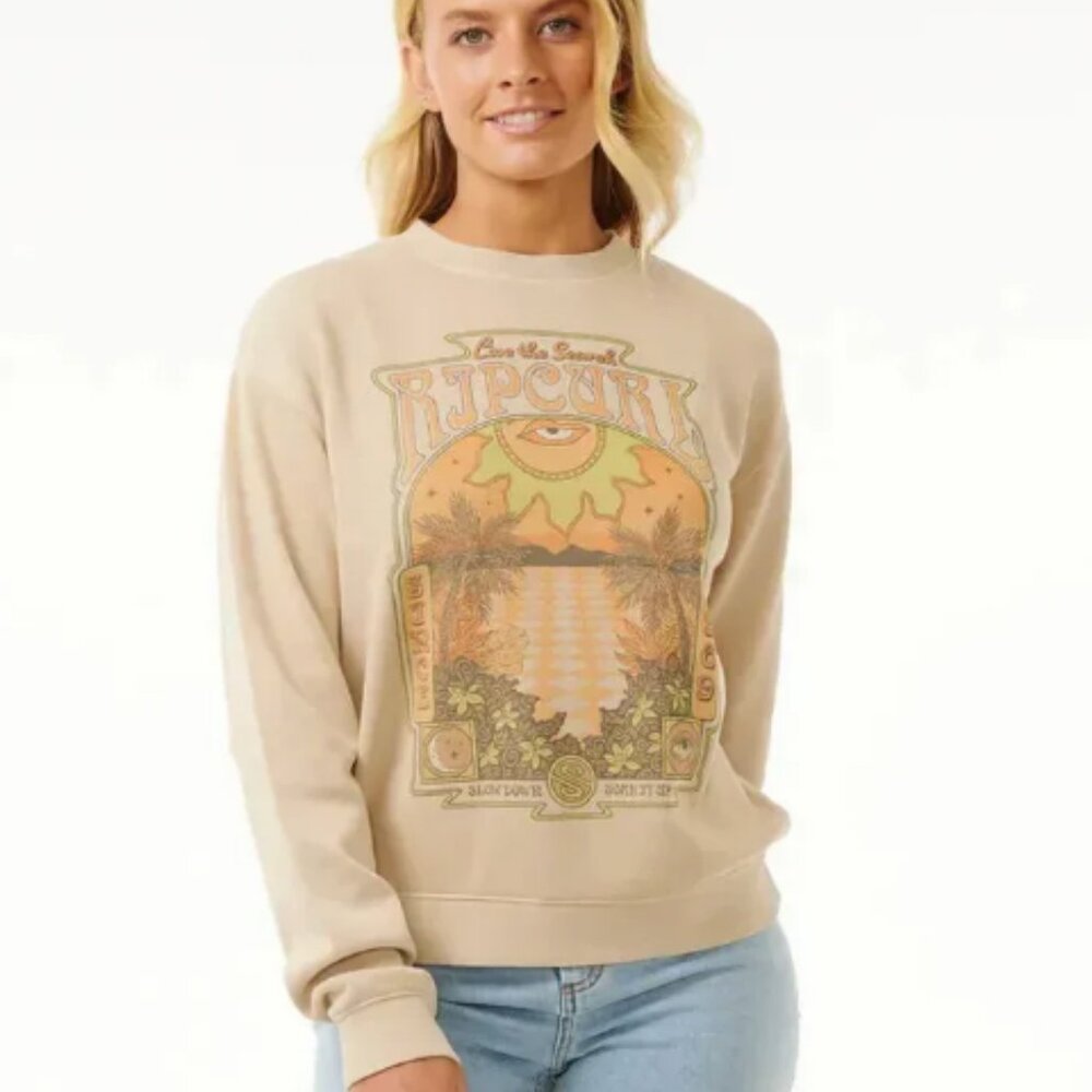Rip Curl  WOMEN'S SLOW DOWN RELAXED CREW NWT